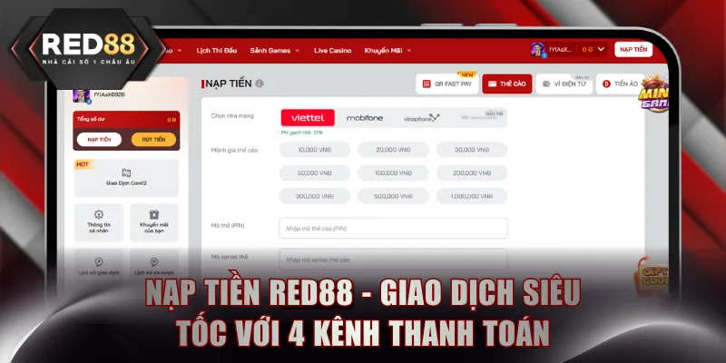 nạp tiền RED88