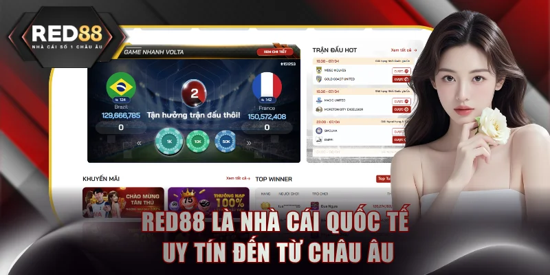 RED88 là nhà cái quốc tế uy tín đến từ Châu Âu