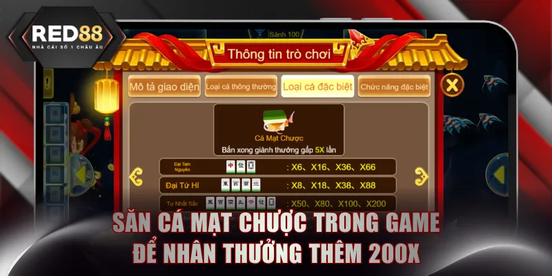 Săn cá Mạt Chược trong 3 Gods Fishing để nhân thưởng thêm 200x