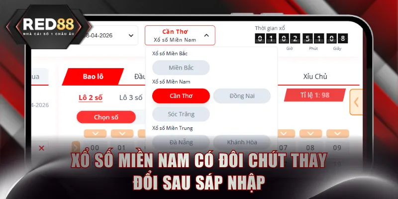 Xổ số miền Nam có đôi chút thay đổi sau sáp nhập