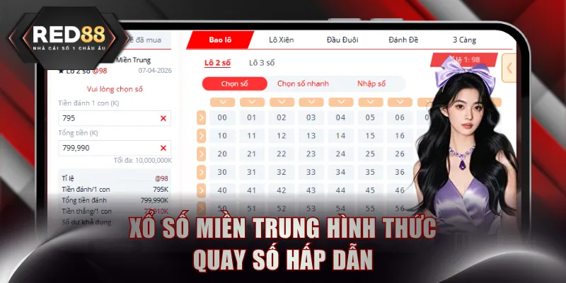 Xổ số miền Trung hình thức quay số hấp dẫn